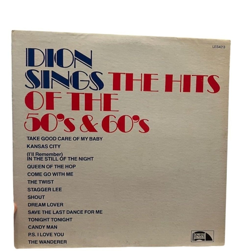 Dion & the Belmonts‎ LP - Hits of the 50's & 60's Rock Oldies Compilation tested